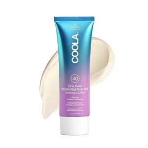 COOLA Dew Good Illuminating Body Melt Sunscreen Lotion SPF 40 Full Size 3.4 oz